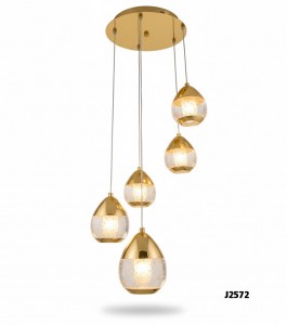 نازلة خماسي ليد متغير لون ذهبي J2572-5