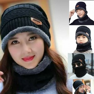 طاقية مع لفحة