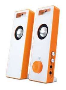SPEAKER GENIUS SP-I220 ORANGE SLIM WITH 3D SURROUND