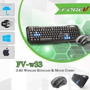 طقم كيبورد forev  USB2.0 Keyboard &Mouse Combo FV-W33