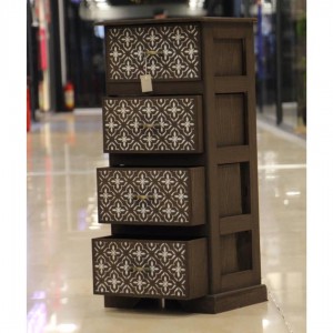 ستاند 4 ادراج خشب