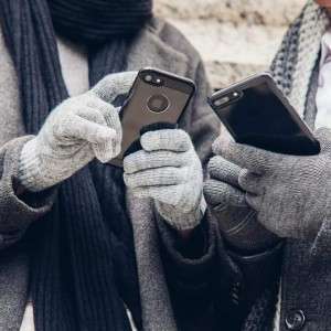 كفوف صوف حرارية للجوال