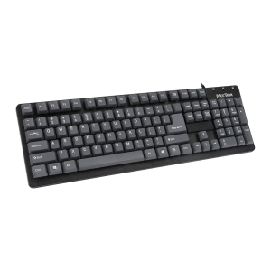 كيبورد K202 USB Keyboard BK+Gray / US+ARA