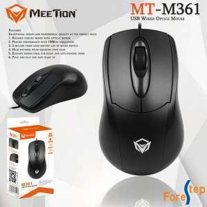 ماوس MEETION MOUSE OPTICAL USB BLACK MT-M361