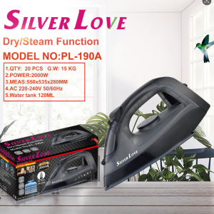 مكواة بخارية  Silver Love PL‑190A – قوة 2000 واط