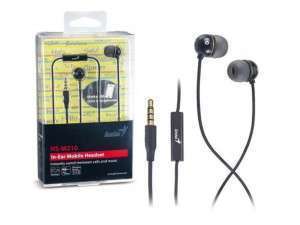 HEADSET GENIUS IN-LINE VOLUME & CALL CONTROL HS-M210 BLACK/WHITE